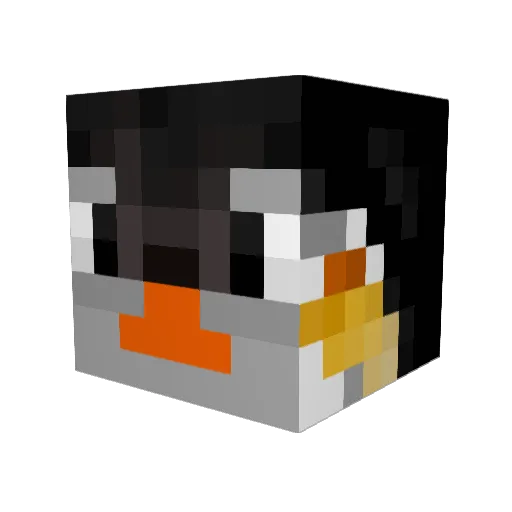 Waddilyp Minecraft avatar head, 3D render