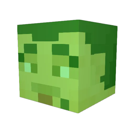 Waddlephone Minecraft avatar head, 3D render