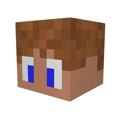 Waddles_lemons Minecraft avatar head, 3D render