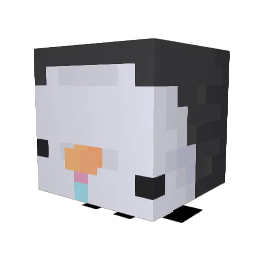 Wadeboys Minecraft avatar head, 3D render