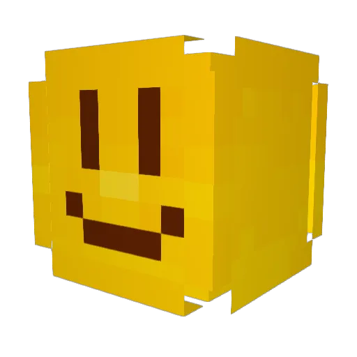 Wadel1 Minecraft avatar head, 3D render