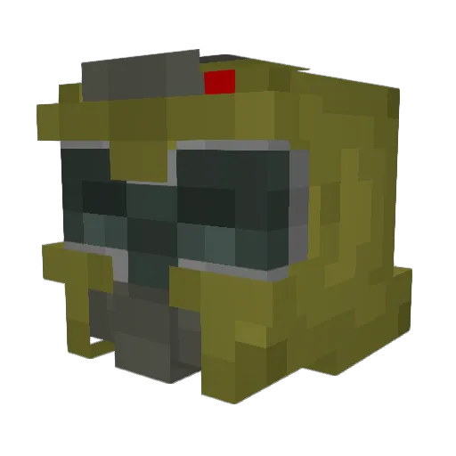 Wadlles Minecraft avatar head, 3D render