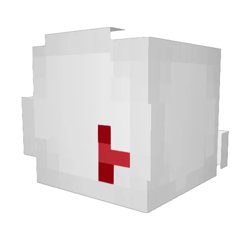 Wadrix_ Minecraft avatar head, 3D render