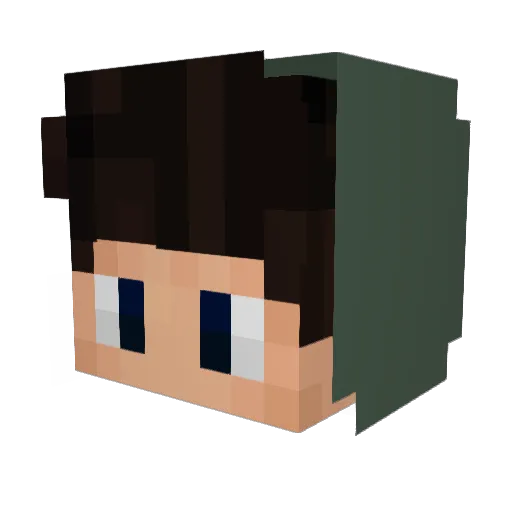 Wadsley Minecraft avatar head, 3D render