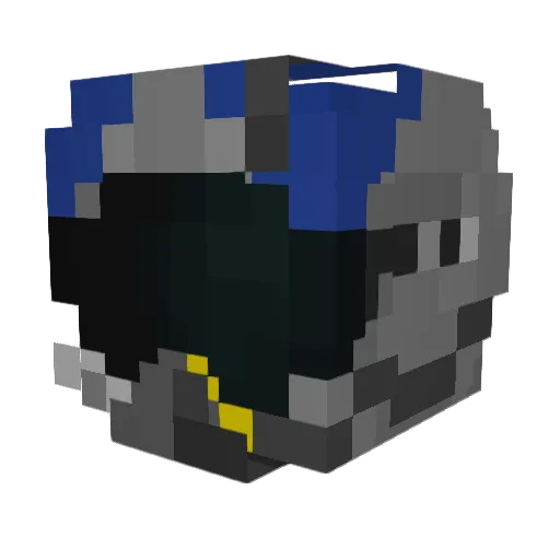 Wadu436 Minecraft avatar head, 3D render