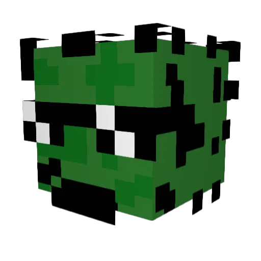 Waelkq Minecraft avatar head, 3D render