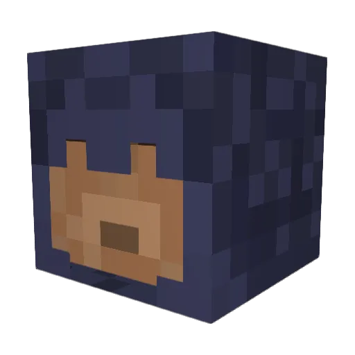 Waescher1 Minecraft avatar head, 3D render