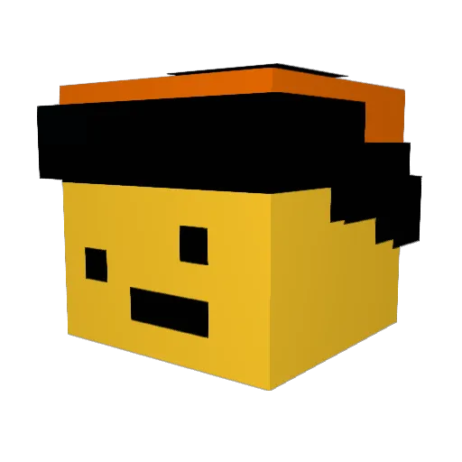 Wafe_x1 Minecraft avatar head, 3D render