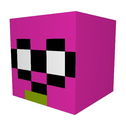 Wafelek13 Minecraft avatar head, 3D render
