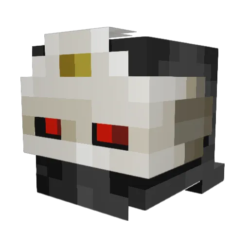 Wafenom Minecraft avatar head, 3D render
