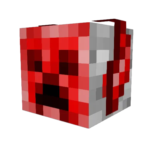 WaffOut Minecraft avatar head, 3D render