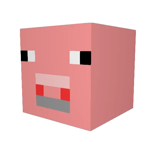 Waffel117 Minecraft avatar head, 3D render