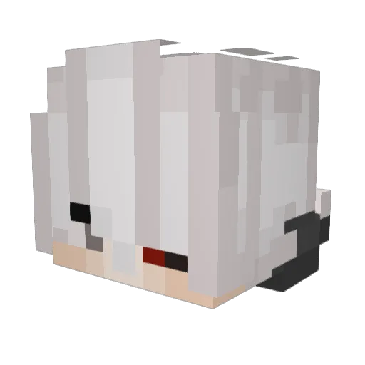 Waffel43 Minecraft avatar head, 3D render