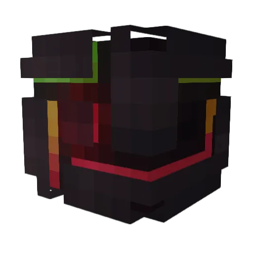 Waffelek Minecraft avatar head, 3D render