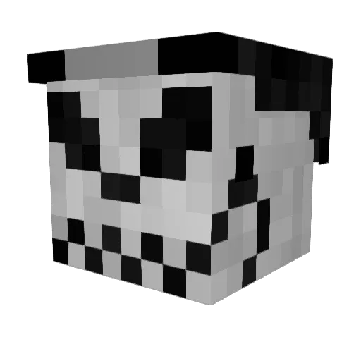 Waffen88 Minecraft avatar head, 3D render