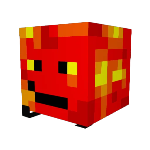 Waffer02 Minecraft avatar head, 3D render
