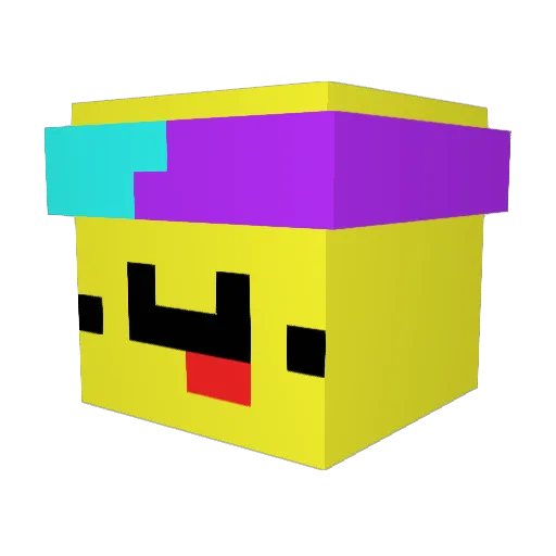 Waffffffffffle Minecraft avatar head, 3D render