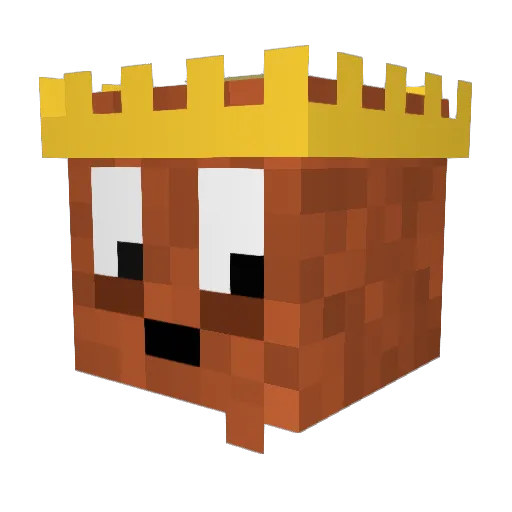 WafflLord Minecraft avatar head, 3D render