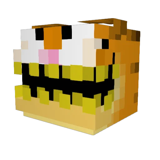 Waffle64209 Minecraft avatar head, 3D render