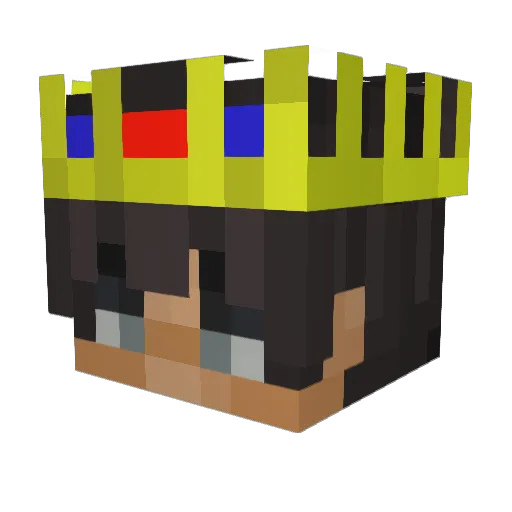Waffle678 Minecraft avatar head, 3D render