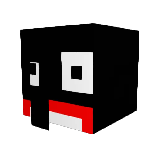 WaffleHeros Minecraft avatar head, 3D render