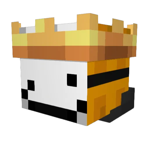 WaffleMCX_ Minecraft avatar head, 3D render