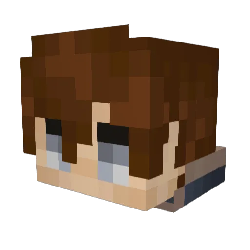 WafflePlayez Minecraft avatar head, 3D render