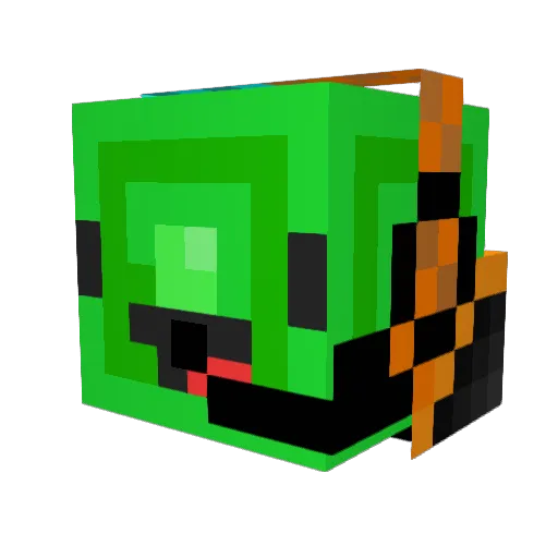 WaffleRift Minecraft avatar head, 3D render