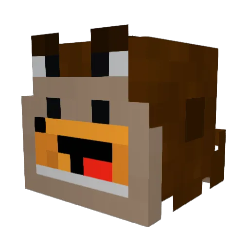WaffleStalin Minecraft avatar head, 3D render