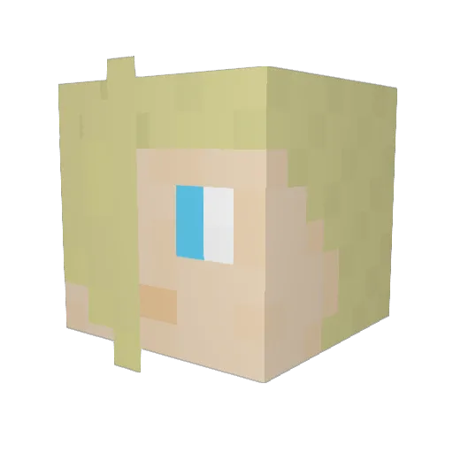 WaffleStew Minecraft avatar head, 3D render