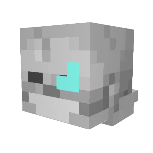 WaffleTaco3 Minecraft avatar head, 3D render