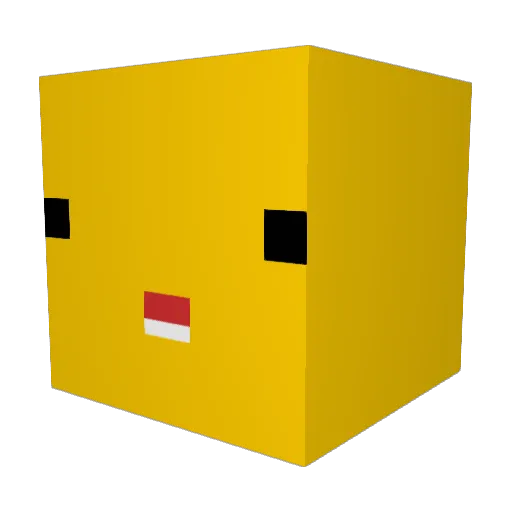 Waffledude1000 Minecraft avatar head, 3D render