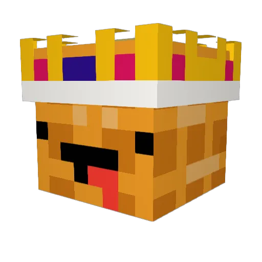 Waffleisgood Minecraft avatar head, 3D render