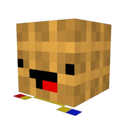 Wafflenator19 Minecraft avatar head, 3D render