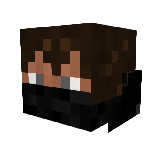 Waffleown Minecraft avatar head, 3D render