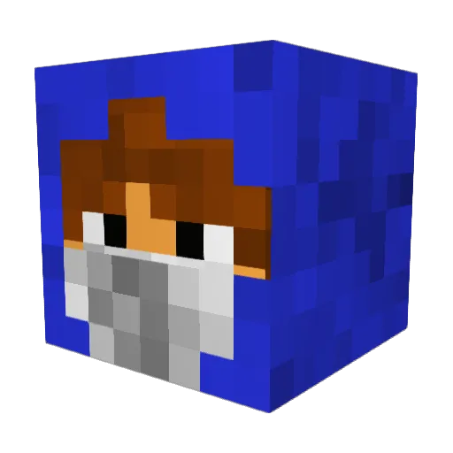 WafflesNL Minecraft avatar head, 3D render