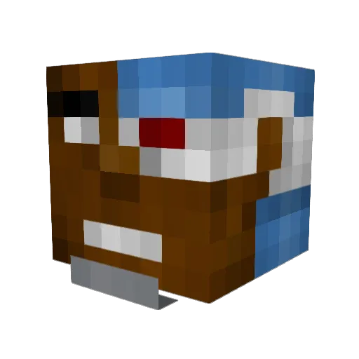 Wafflestack101 Minecraft avatar head, 3D render