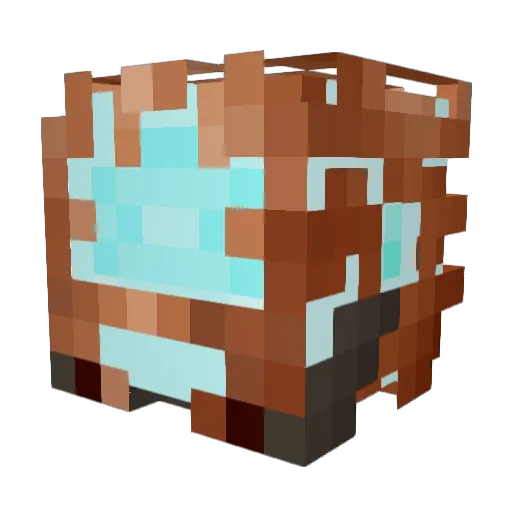 Wafflesuu Minecraft avatar head, 3D render