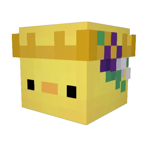 Waffleyyy Minecraft avatar head, 3D render