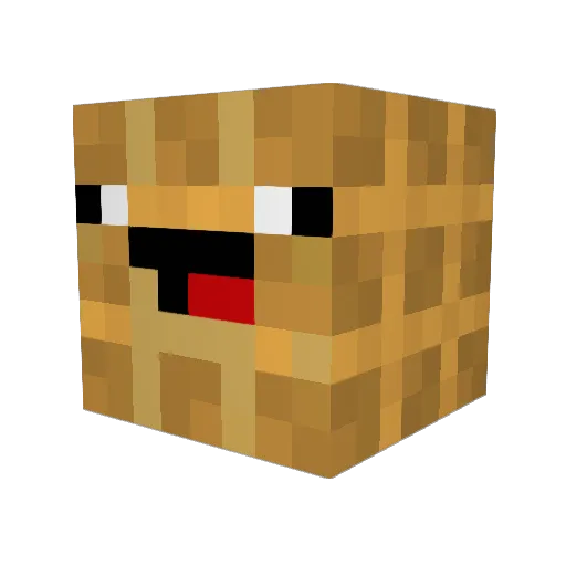 WafflezHD Minecraft avatar head, 3D render