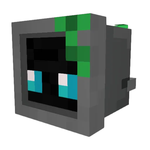 Wafflezole Minecraft avatar head, 3D render