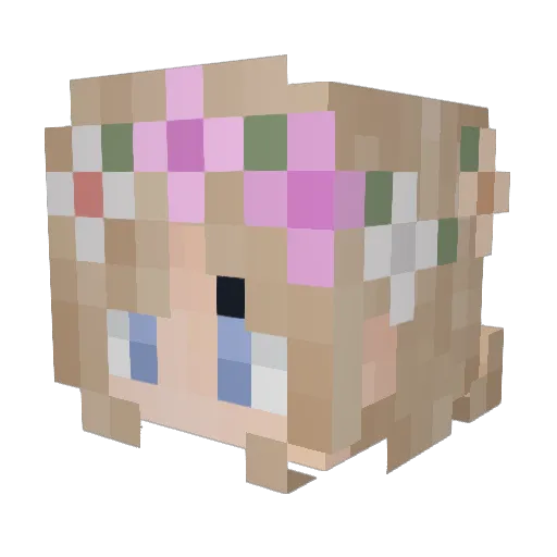 WafflingBongo Minecraft avatar head, 3D render