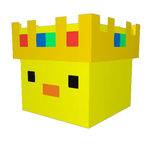 Waffo_3 Minecraft avatar head, 3D render