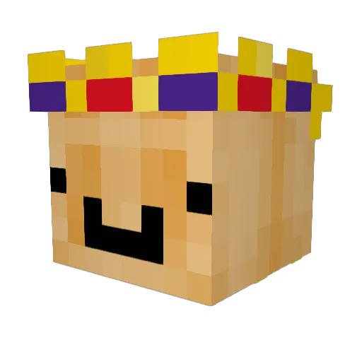 Wafle0421 Minecraft avatar head, 3D render
