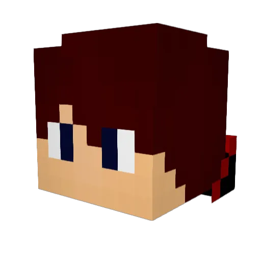 Wager_69 Minecraft avatar head, 3D render