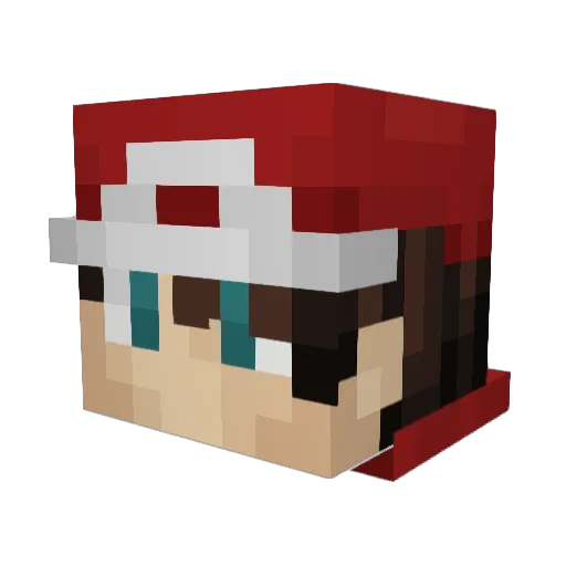 Wagnerski Minecraft avatar head, 3D render