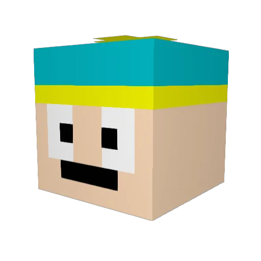 Wagon_Ball Minecraft avatar head, 3D render