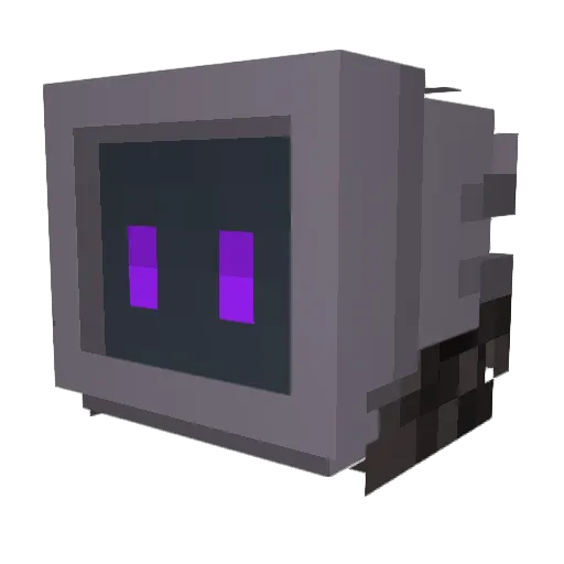 Wagras Minecraft avatar head, 3D render