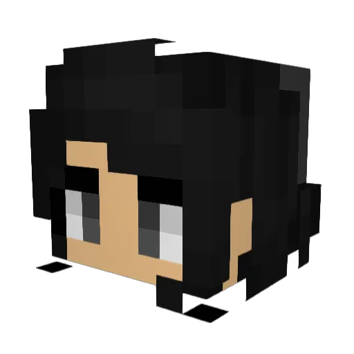 Wagrocka Minecraft avatar head, 3D render