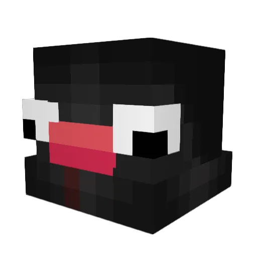 Wahchin Minecraft avatar head, 3D render